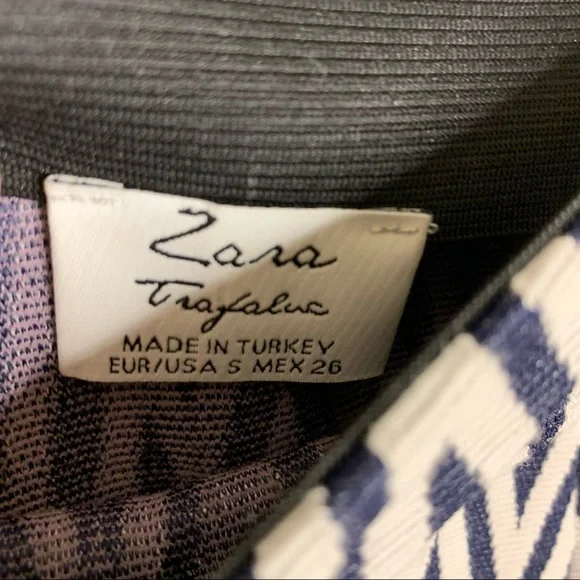 Zara Trafaluc Chevron Print Mini Skirt - Picture 7 of 7